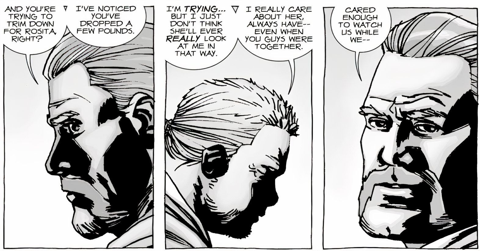 Abraham death walking dead comic