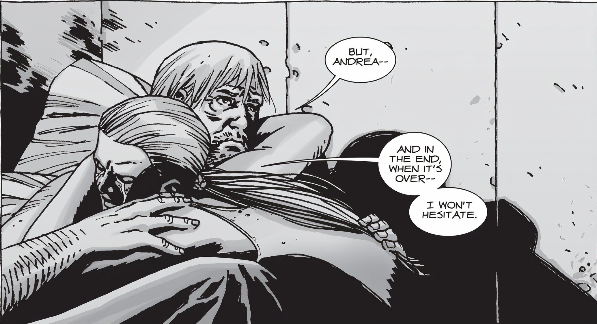 Dale and Andrea walking dead comic