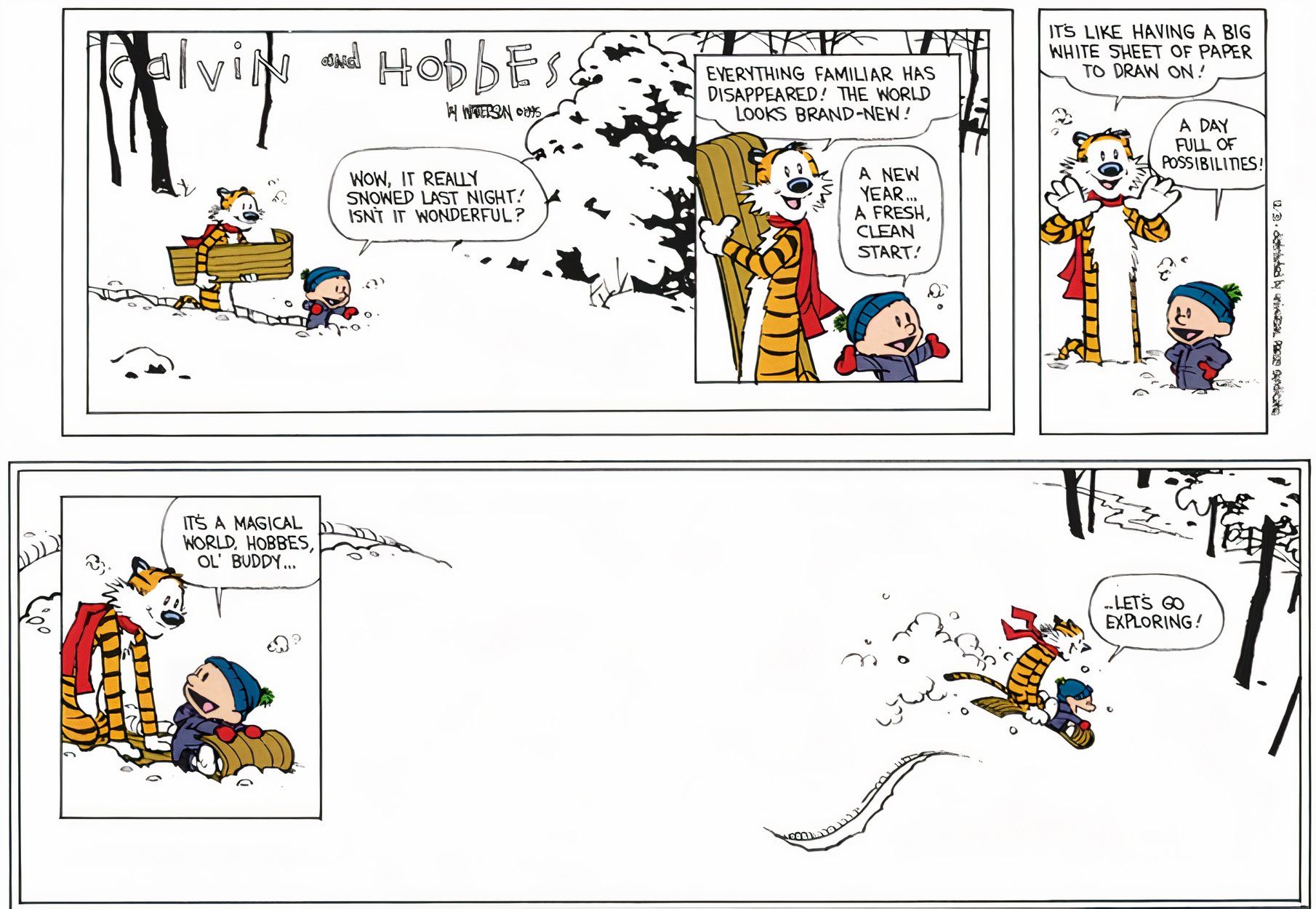 10 Calvin and Hobbes Strips Without a Punchline