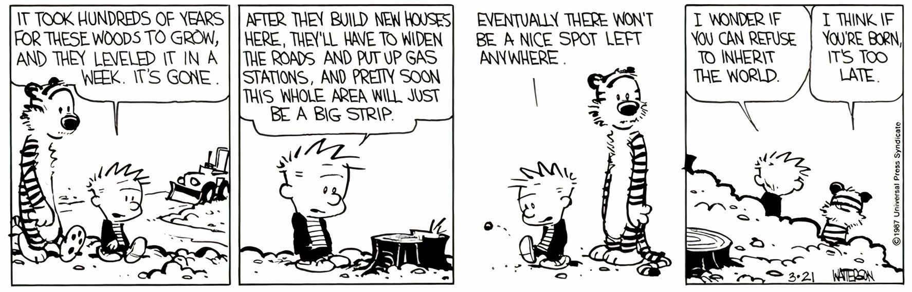 10 Calvin and Hobbes Strips Without a Punchline