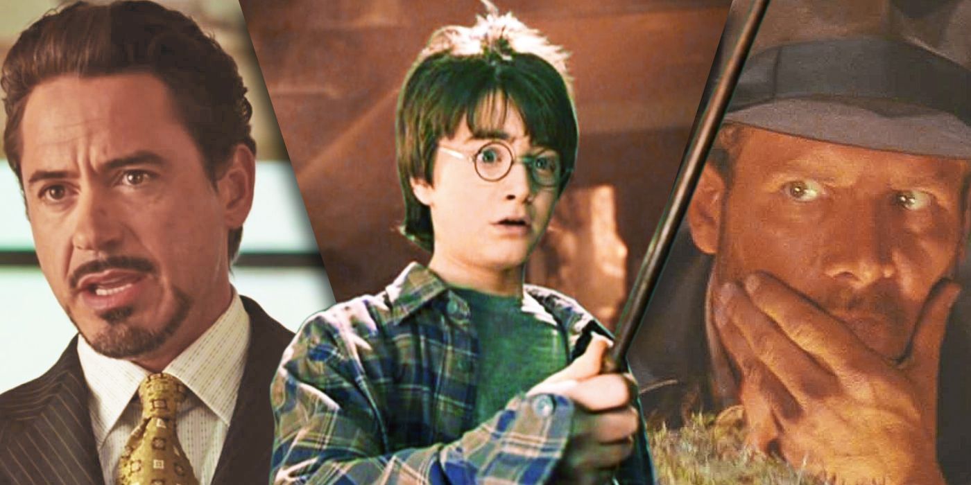  Split Images of Iron Man, Harry Potter, and Indiana Jones
