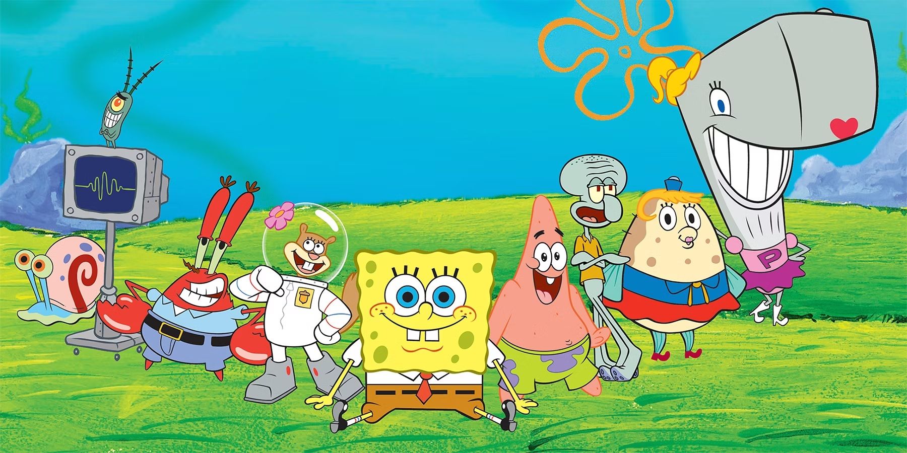 SpongeBob Squarepants characters posing together