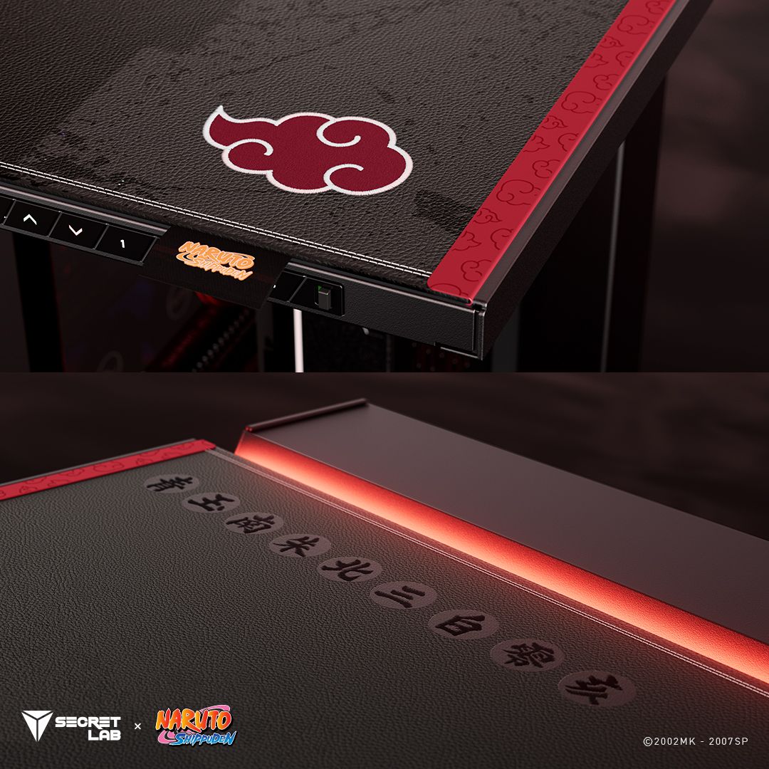 Naruto's Akatsuki Gets New Secretlab Desk & Gaming Accessory Release