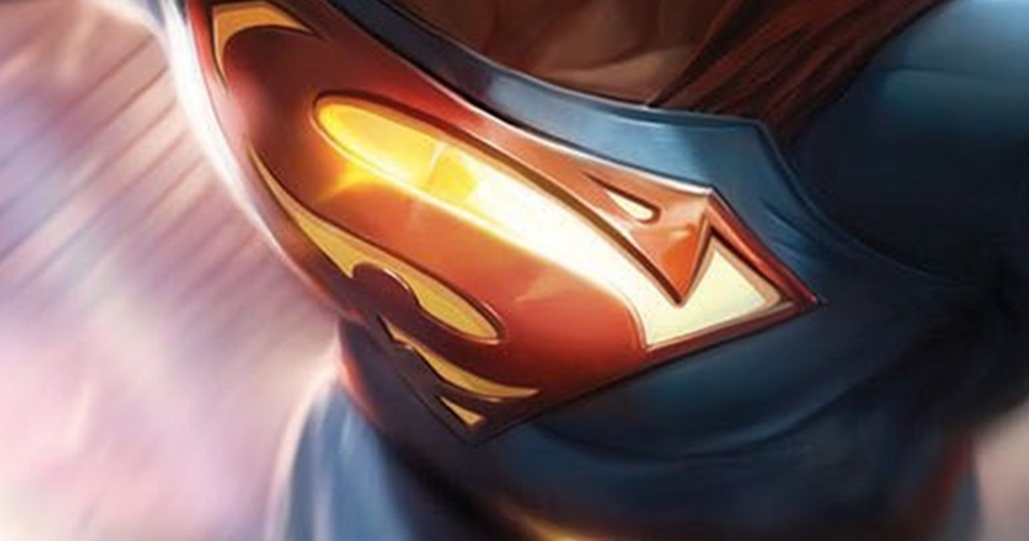 A detail of Superman's S