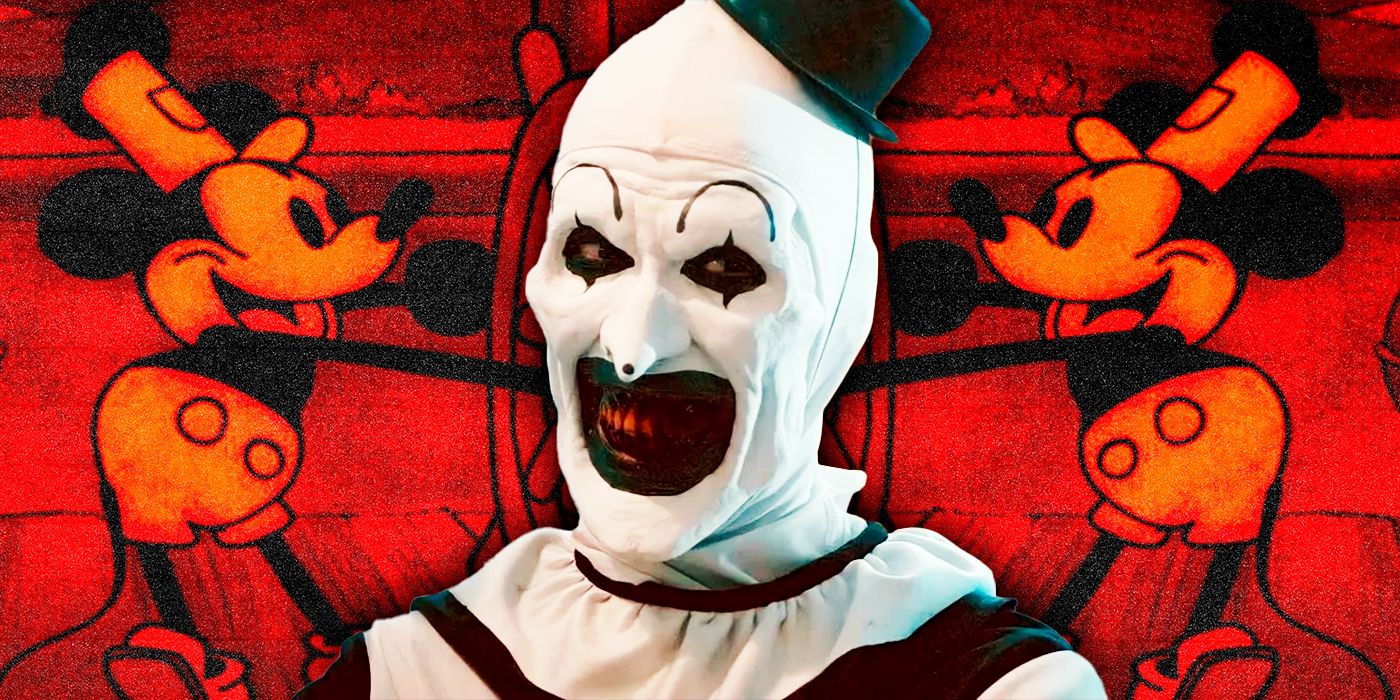 Las estrellas de Teen Wolf y Terrifier 2 se unen al actor Art the Clown en la película de terror parodia de Steamboat Willie