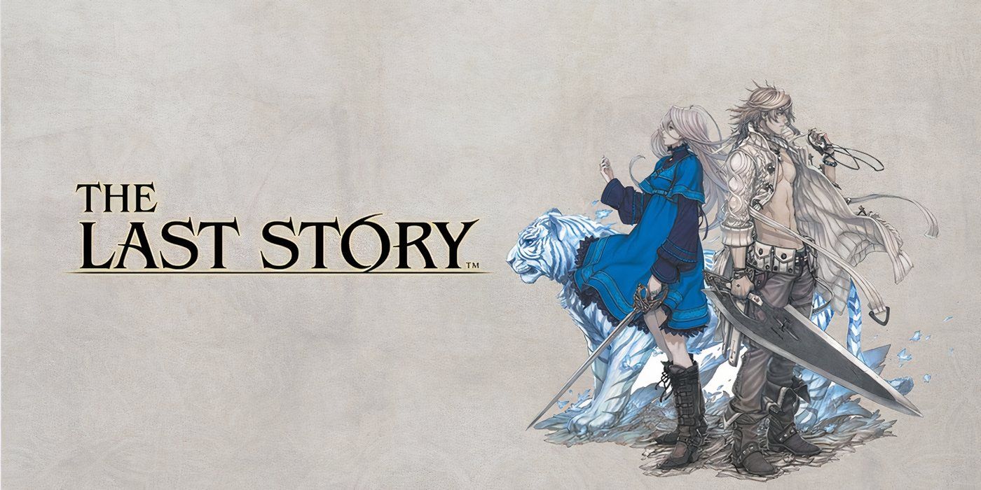 Promotional art for The Last Story featuring Zael and Calista