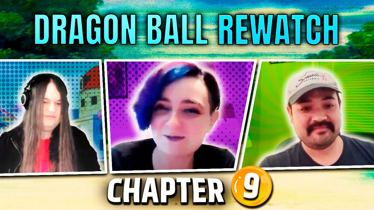 Jonathon, Alyx, and Sam in the thumbnail for Dragon Ball Rewatch Episode 9