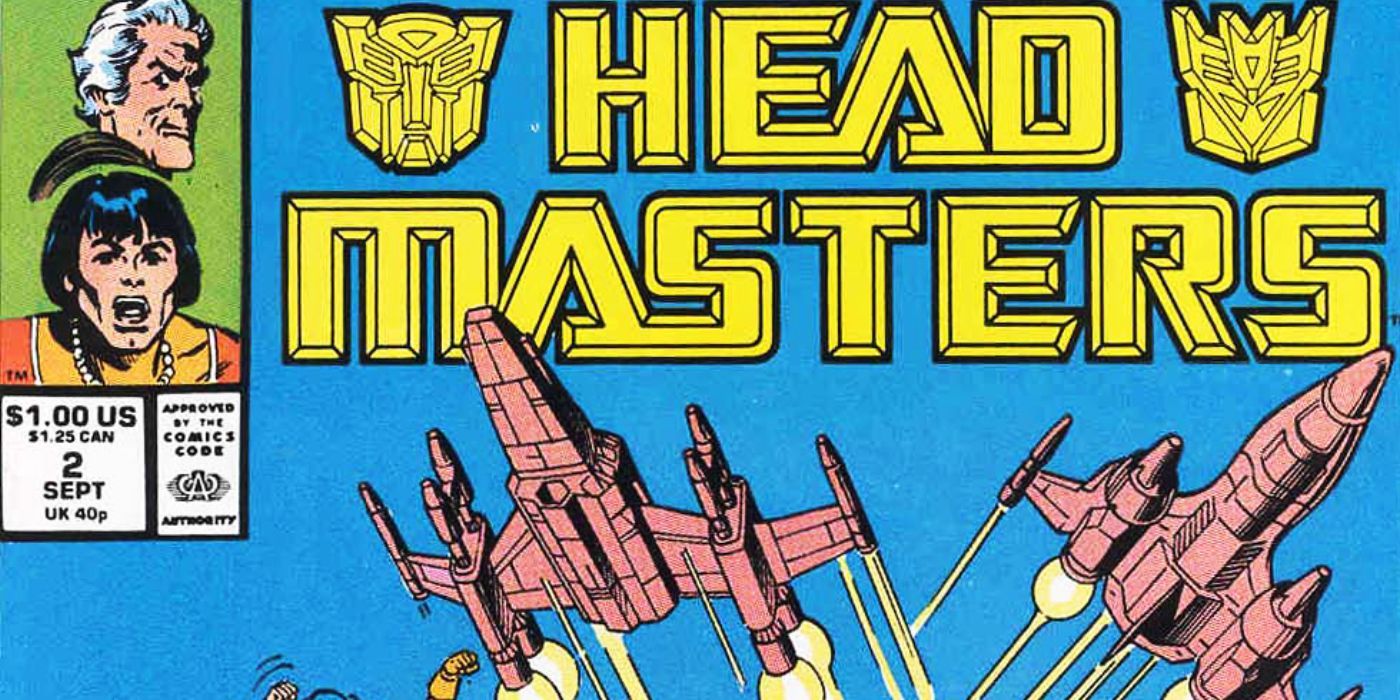 Jatos Decepticon na capa da revista em quadrinhos Transformers-Headmasters da Marvel.