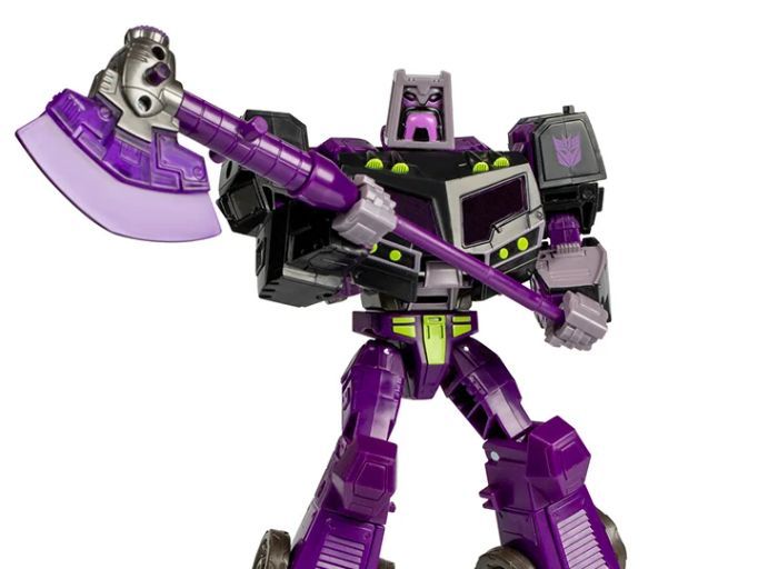 purple and black transformer
