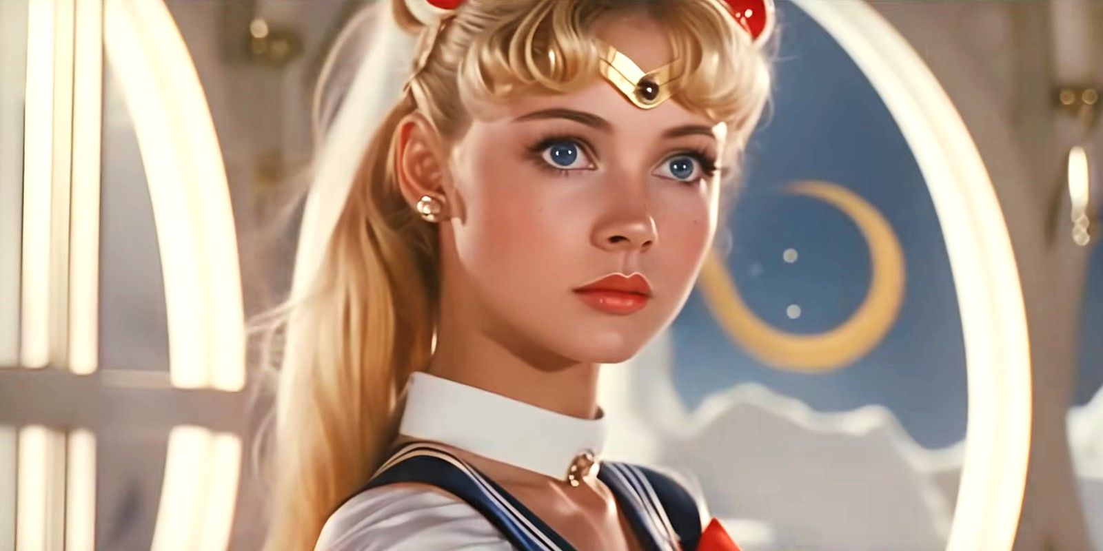 Usagi Tsukino reinterpreted as Sailor Moon in a 1950s-style video