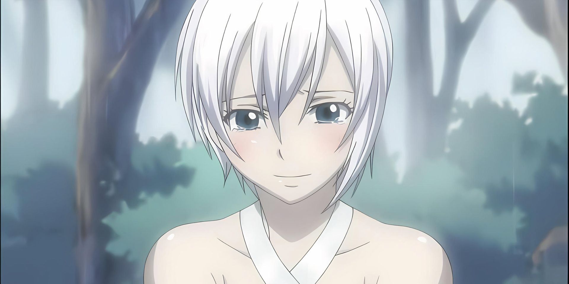 Lisanna chorando na floresta em Fairy Tail