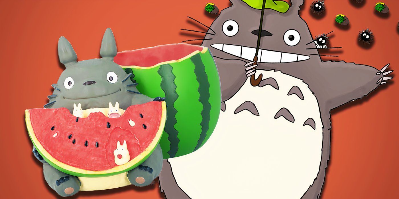My Neighbor Totoro by Studio Ghibli with official watermelon planter merchandise