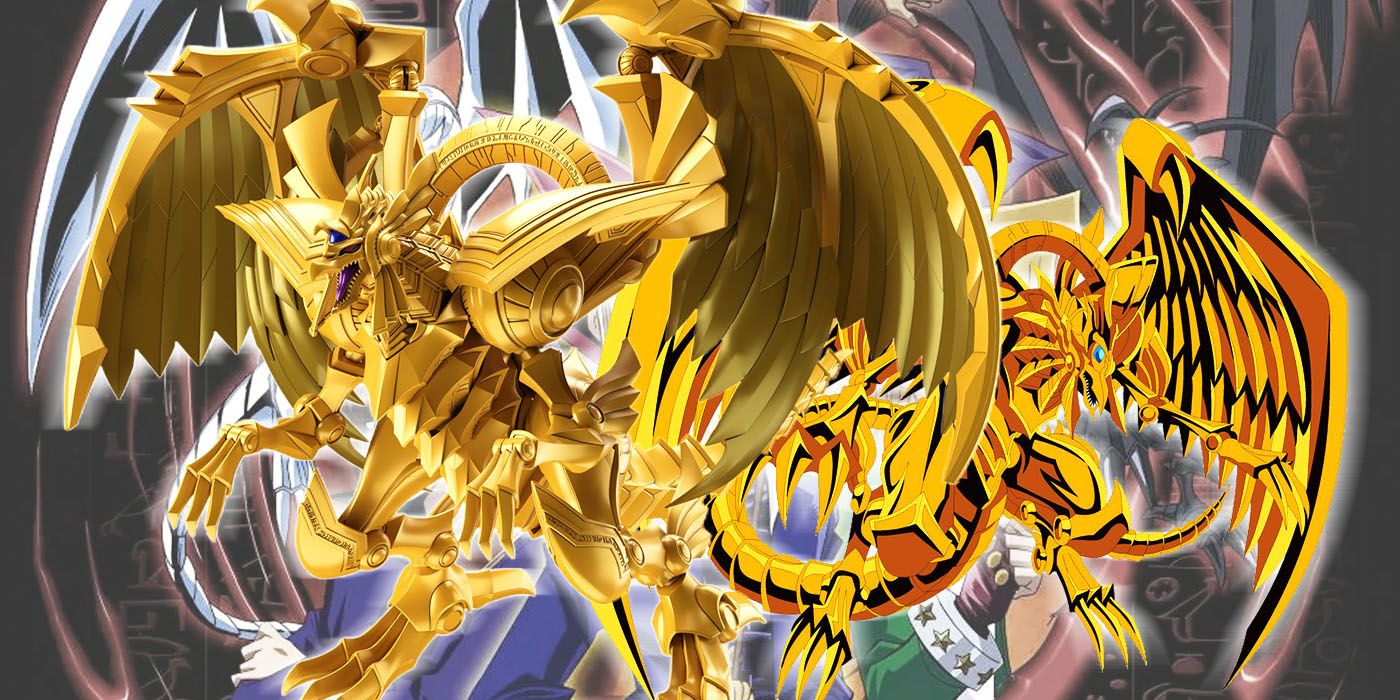Bandai's Figure-rise Winged Dragon of Ra figure and the Yu-Gi-Oh! series' monster
