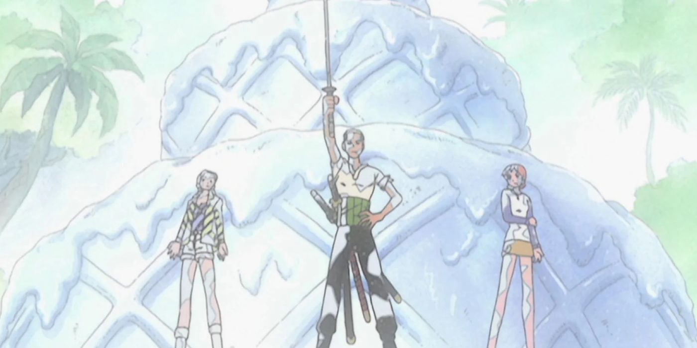 Zoro Strikes a Pose in One Piece