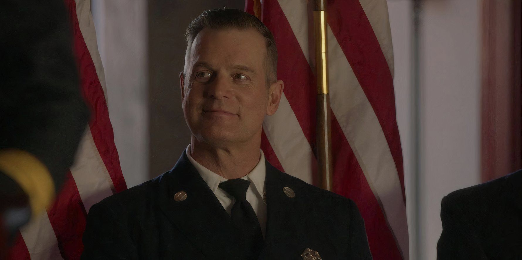 Bobby Nash waits to receive a medal for his involvement in the cruise ship rescue.