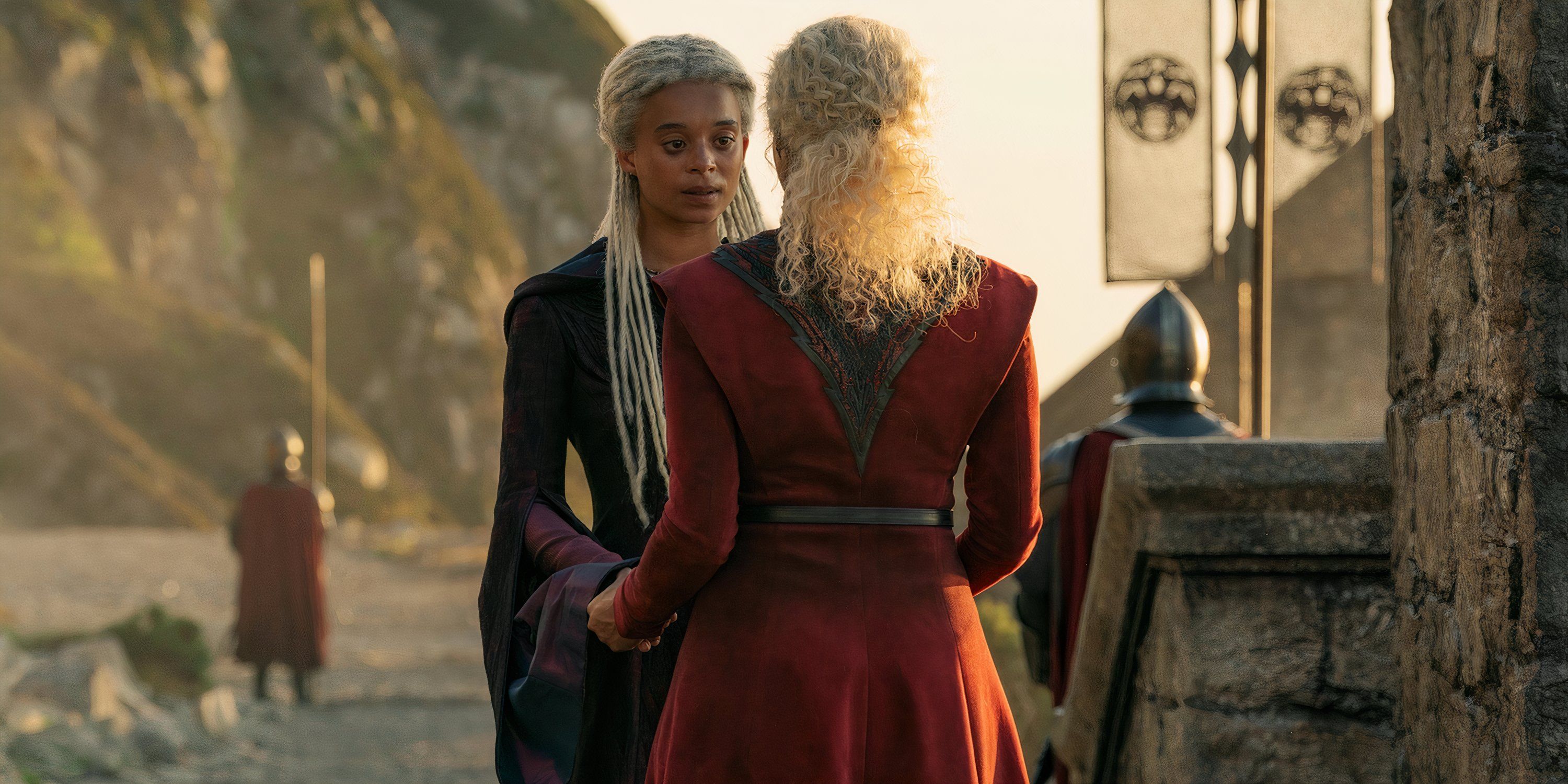 Rhaena and Baela say farewell in House of the Dragon Season 2