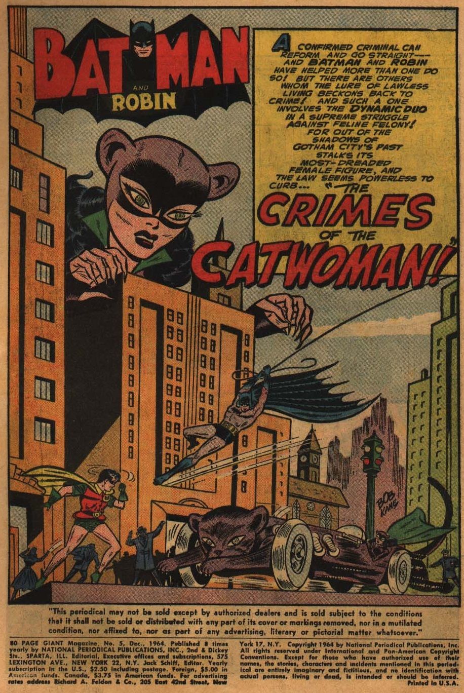 The Catwoman story in 80 Page Giant #5