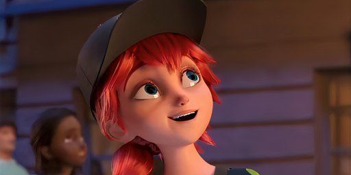 Alix Kubdel está sorrindo enquanto olha para Miraculous Ladybug.