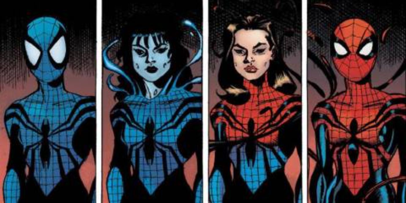 Mayhem (April Parker) emula la apariencia de Spider-Girl normal.