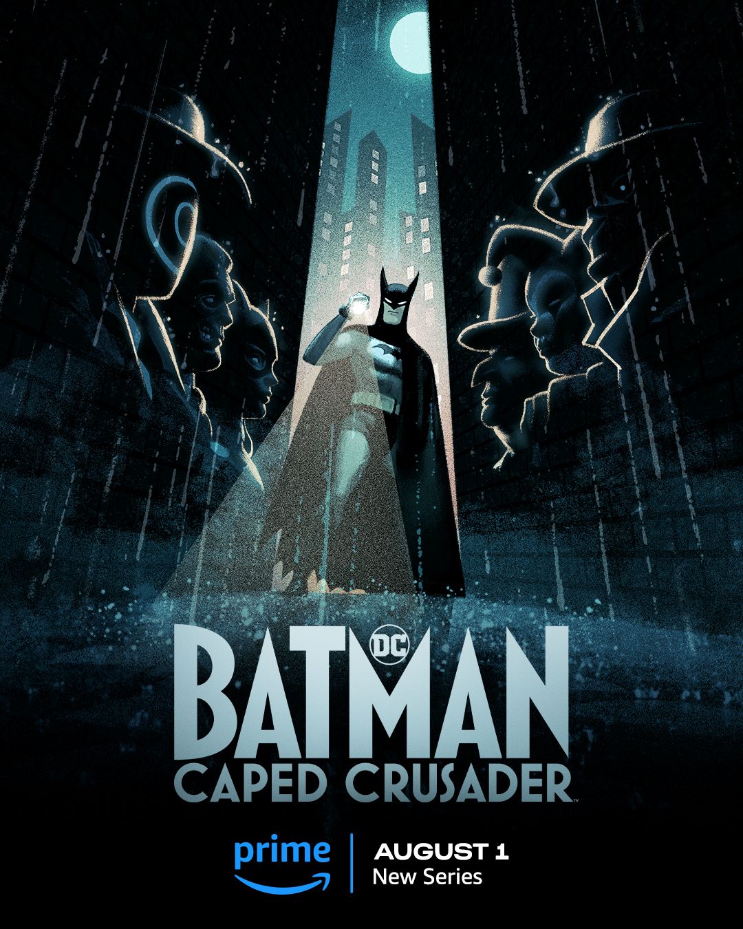 Враги Темного рыцаря появляются на плакате Batman: Caped Crusader