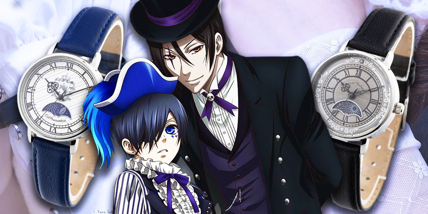 Black Butler Gets New Ciel & Sebastian Watches for Anime Fans With Gothic Tastes