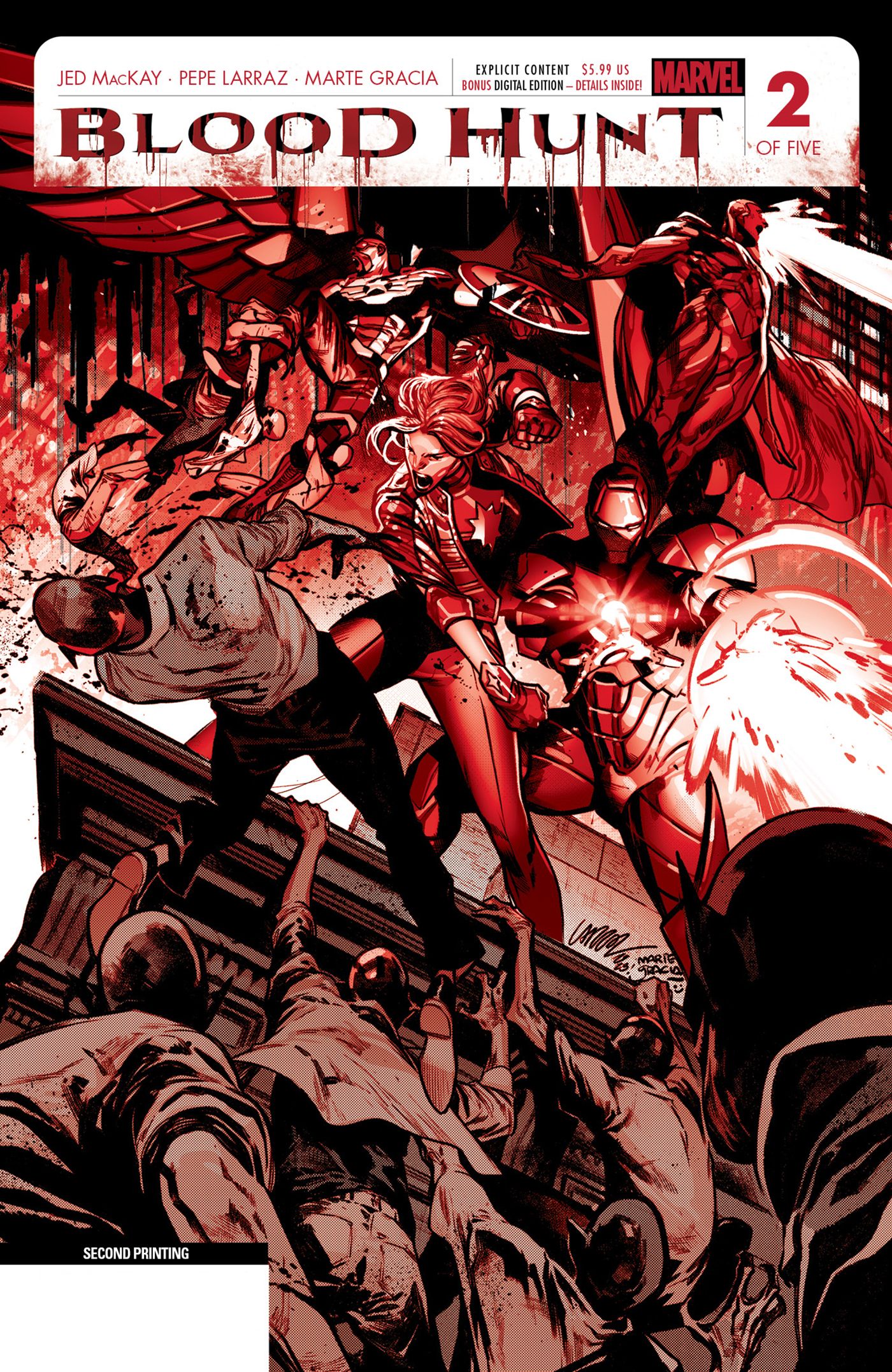 Marvel Goes Back to Print on All of Its R-Rated Red Band Blood Hunt Variants