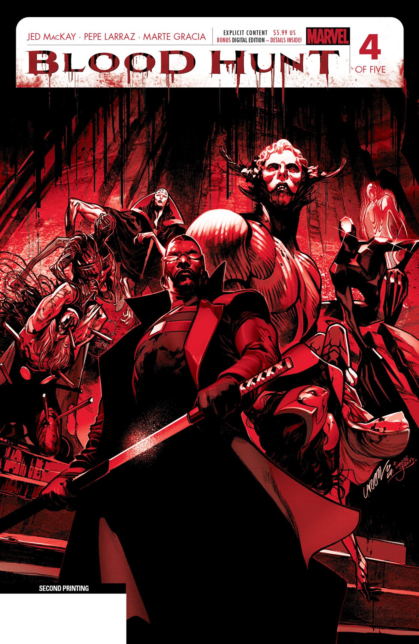 Marvel Goes Back to Print on All of Its R-Rated Red Band Blood Hunt Variants