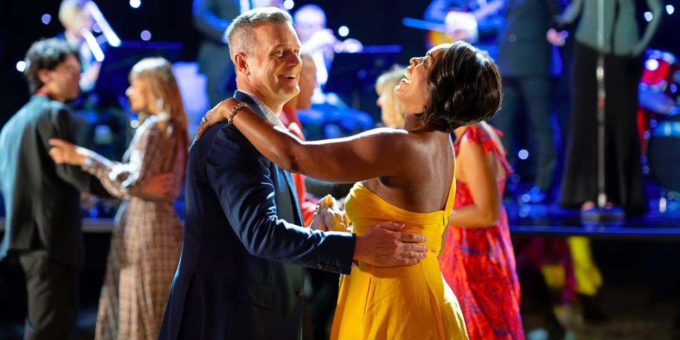 Bobby Nash and Athena Grant happily dance together in 9-1-1 Season 7