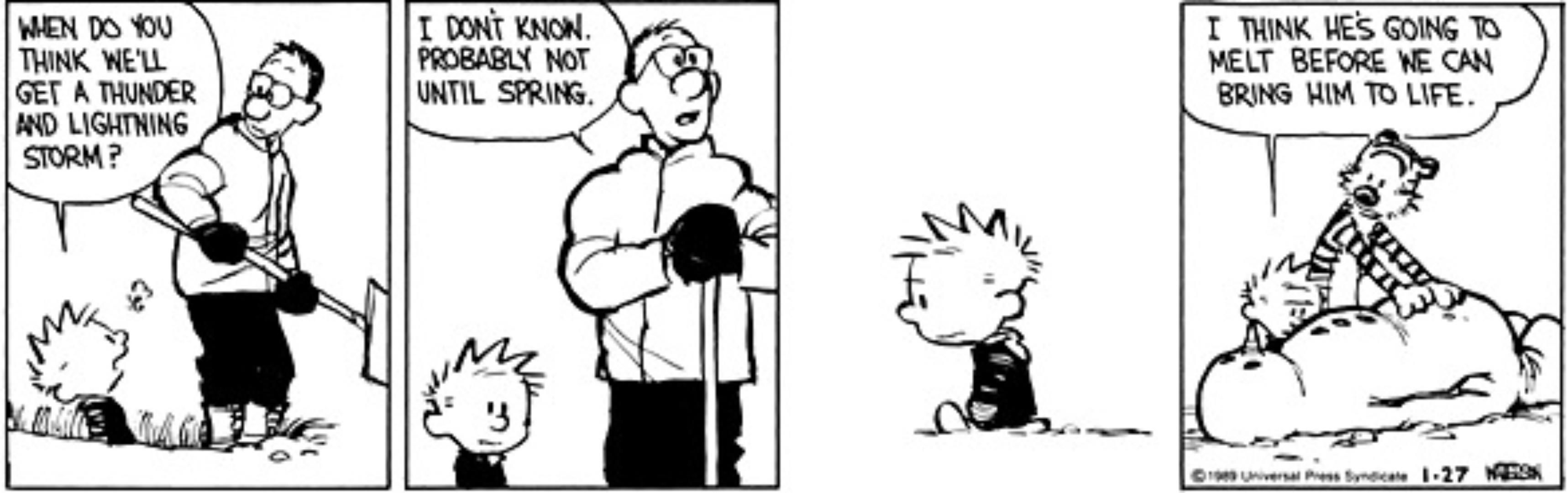 20 Best Calvin And Hobbes Snowman Comic Strips