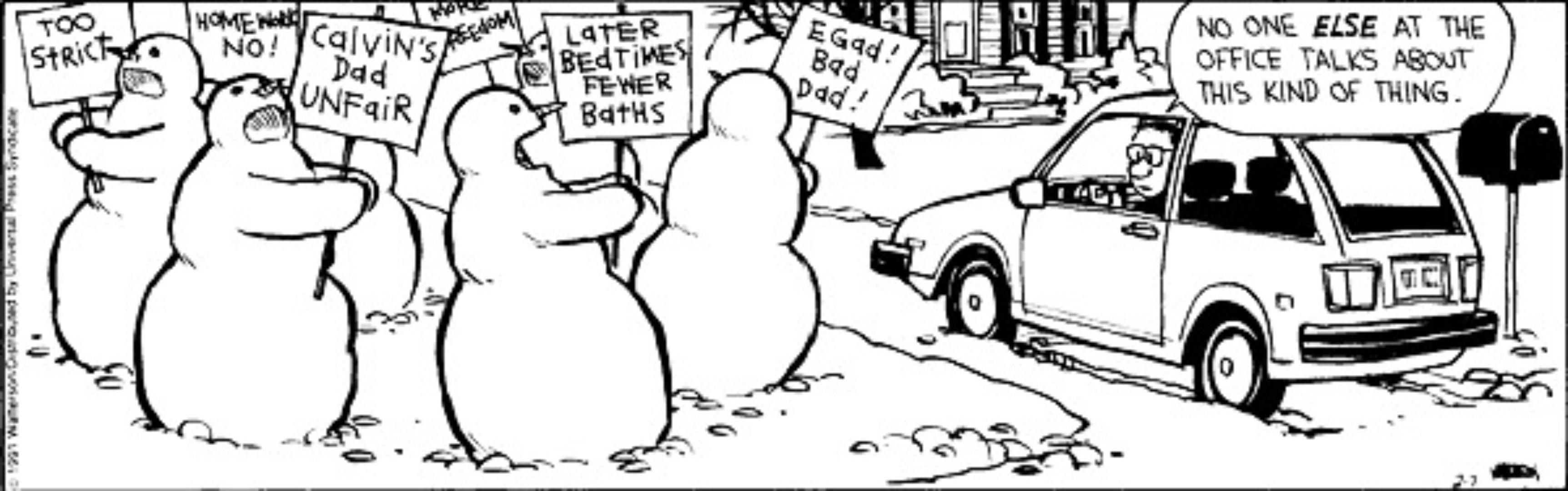 20 Best Calvin And Hobbes Snowman Comic Strips