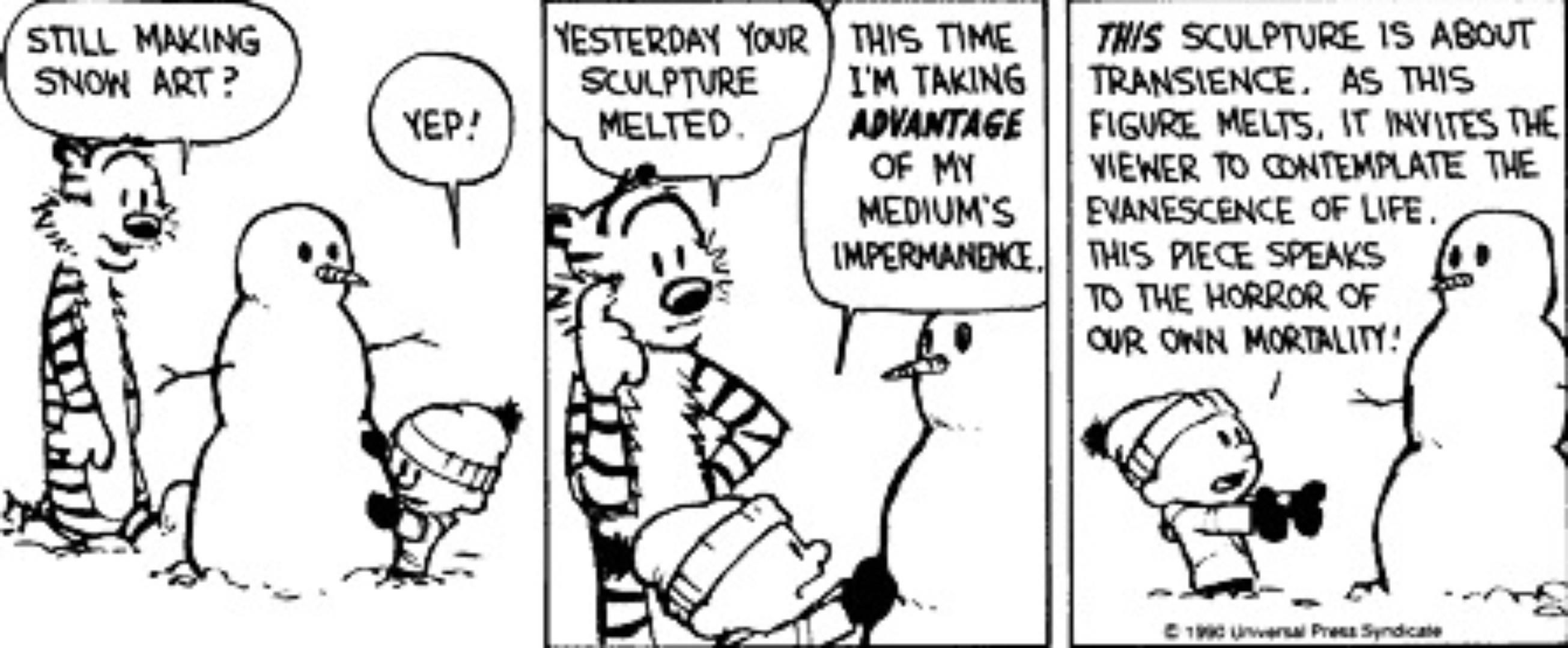 20 Best Calvin And Hobbes Snowman Comic Strips