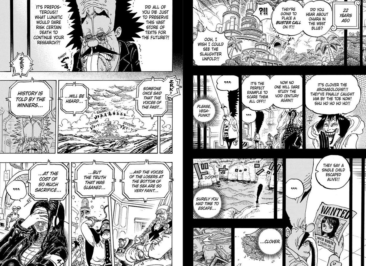 One Piece Глава 1120 Наконец-то предлагает настоящий намек на то, что это за сокровище One Piece