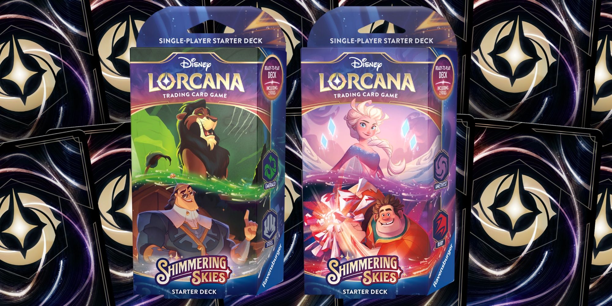 Inside The Disney Lorcana Shimmering Skies Starter Decks