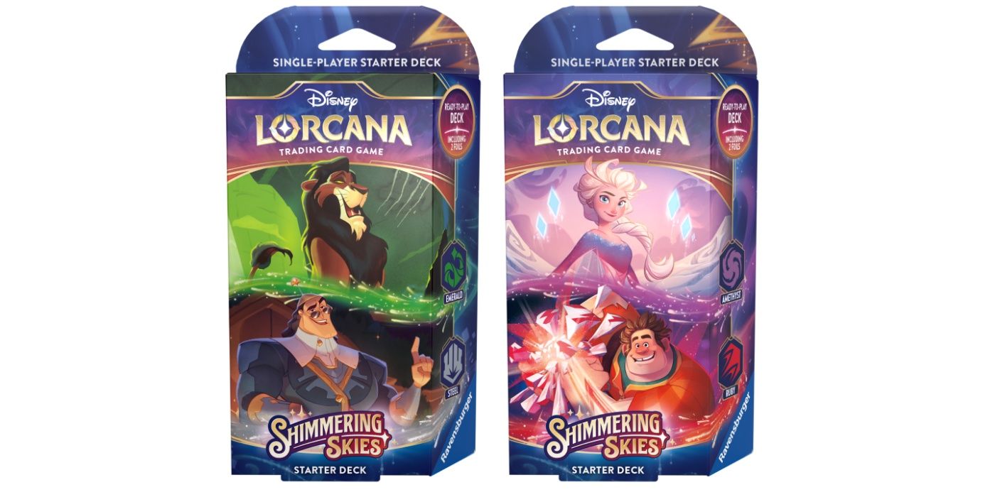 Inside The Disney Lorcana Shimmering Skies Starter Decks