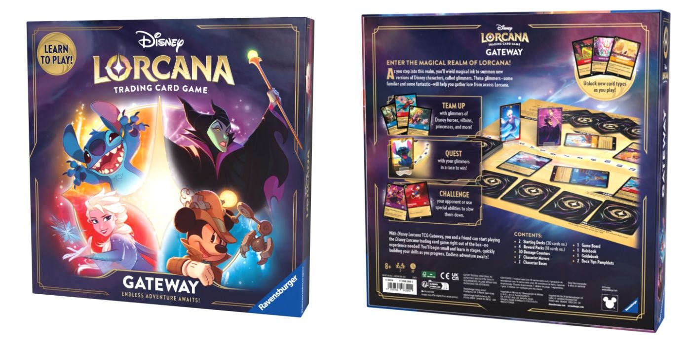 Disney Lorcana TCG Gateway - caixa frente e verso