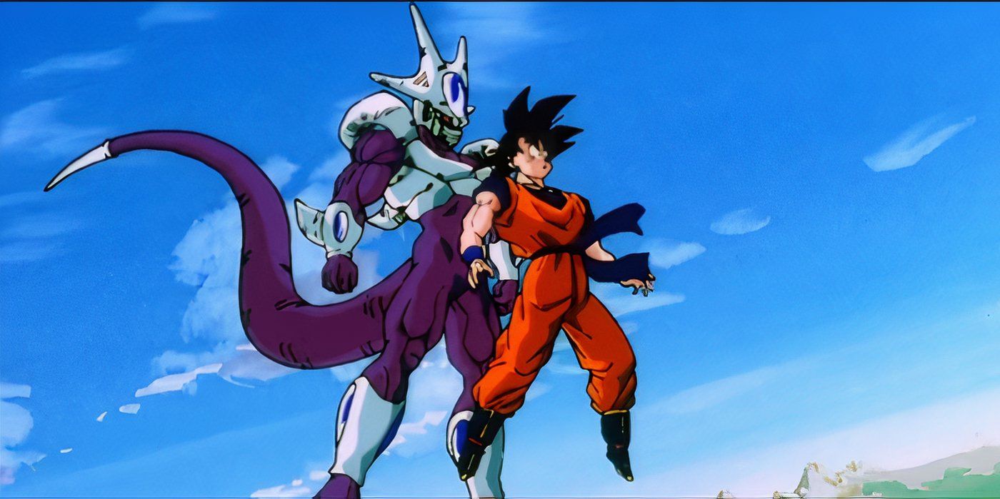 Cooler surprises Goku with an attack in Dragon Ball Z: Cooler's Revenge.