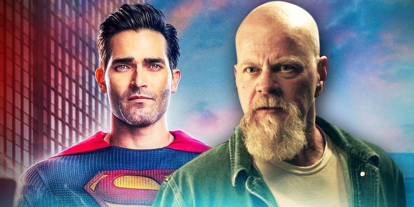 A montage of Superman (Tyler Hoechlin) and Lex Luthor (Michael Cudlitz) from Superman & Lois