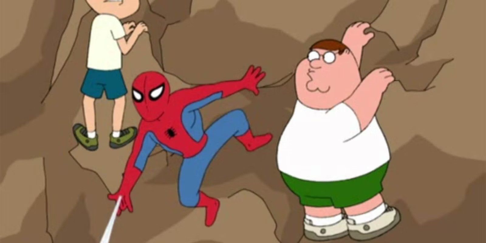 spider-man's second appearance in family guy where he says everybody gets one