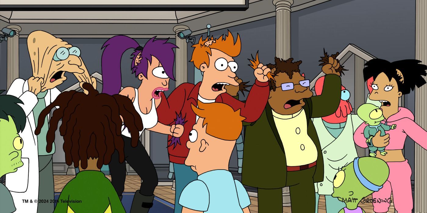 Los personajes de Futurama se arrancan el pelo delante de sus hijos en la temporada 12