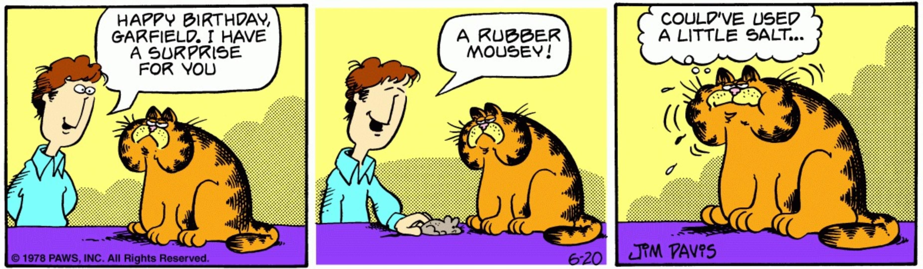 This Rare Garfield Comic Strip Saved The Strip From Going Under