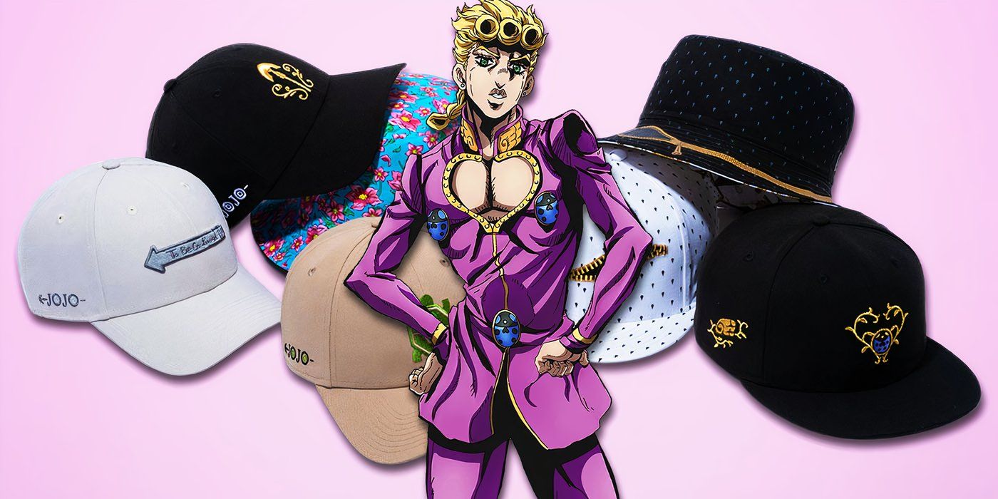 Giorno Giovanna em JoJo's Bizarre Adventure: Golden Wind com coleção de chapéus New Era