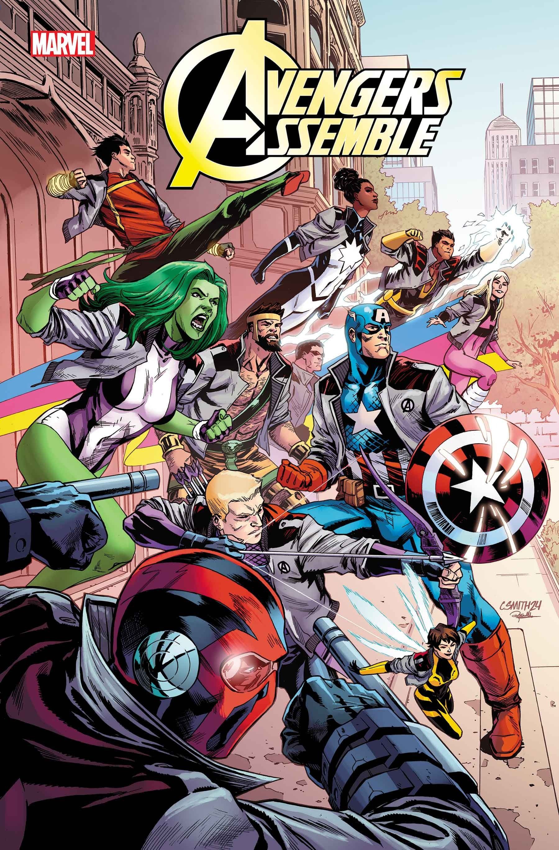 Portada variante de Cory Smith para Avengers Assemble #1