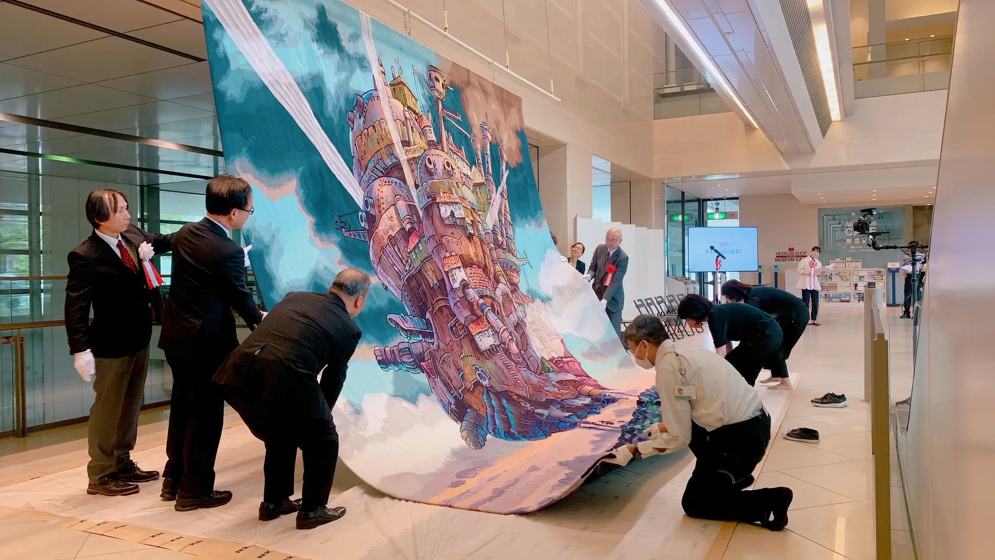 Studio Ghibli's Howl's Moving Castle Gets Famous Scene Tuned Into Massive Tapestry