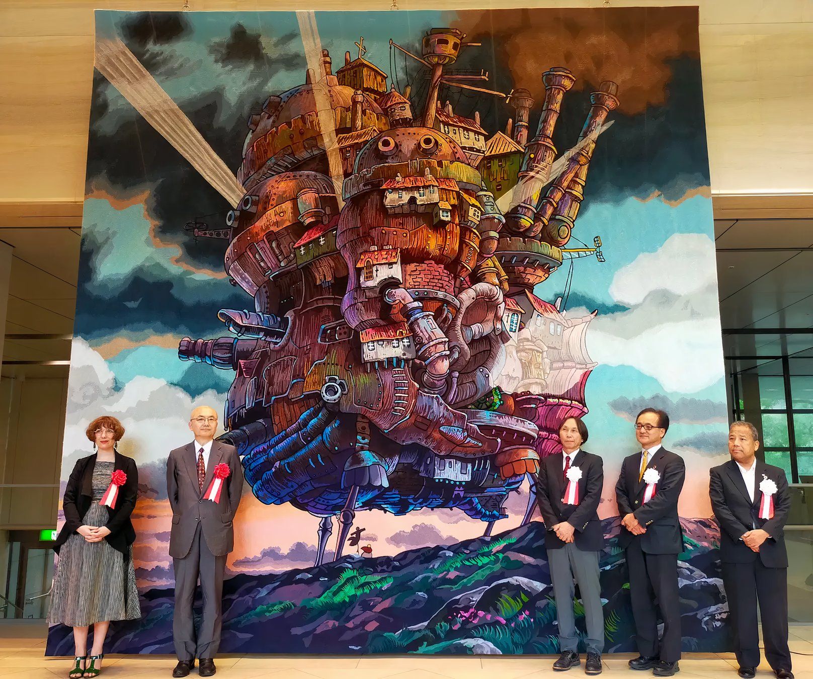 Studio Ghibli's Howl's Moving Castle Gets Famous Scene Tuned Into Massive Tapestry