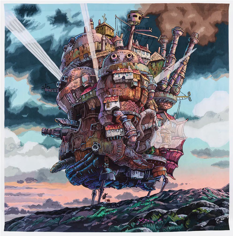 Studio Ghibli's Howl's Moving Castle Gets Famous Scene Tuned Into Massive Tapestry