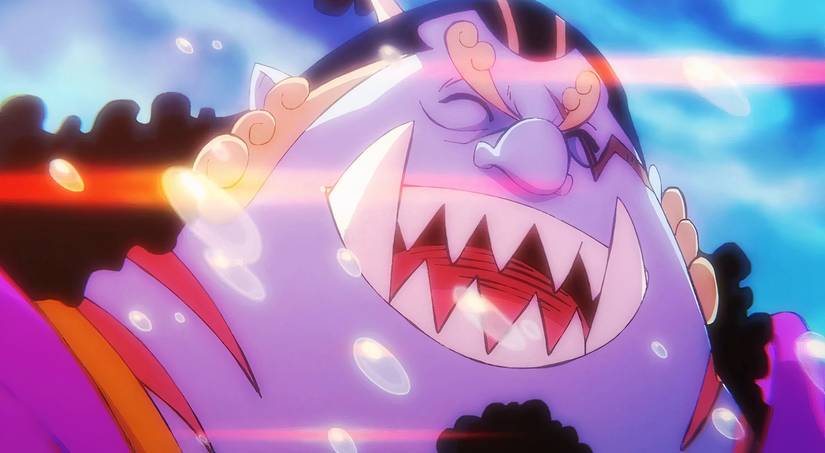 Jinbe from One Piece happily reunites with the Straw Hats in Wano Country