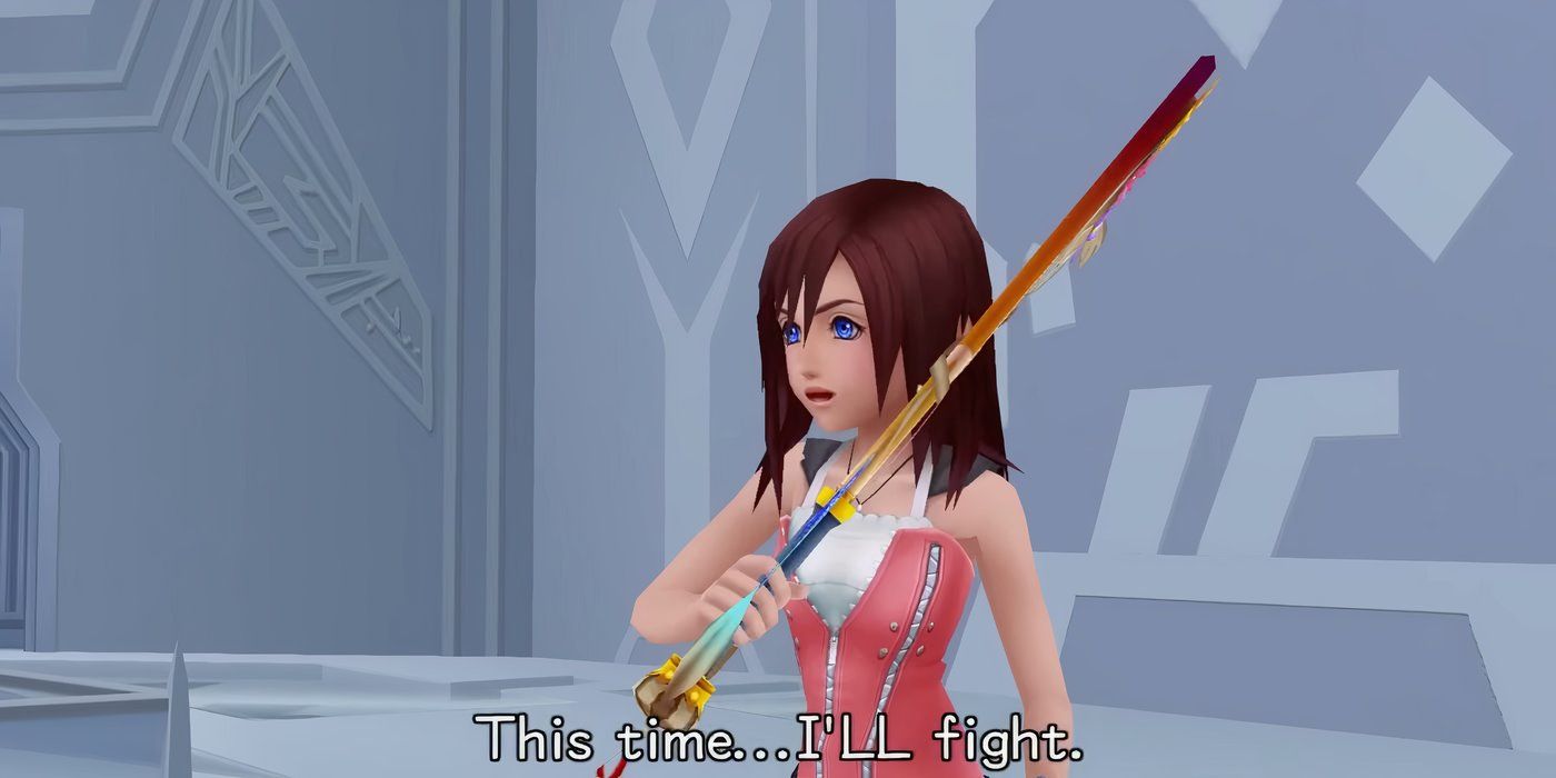 Kairi se prepara para la acción en Kingdom Hearts 2