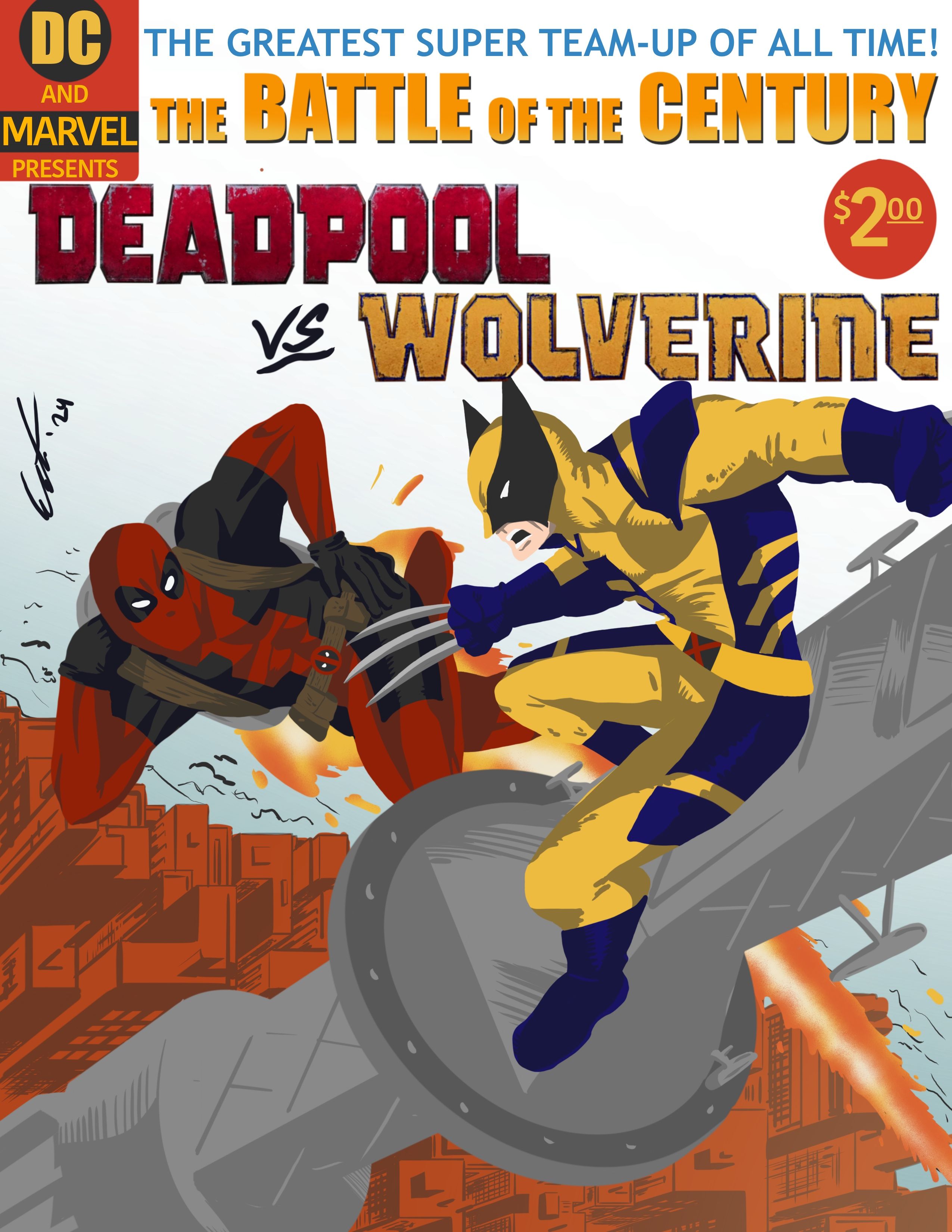 Line it is Drawn: Deadpool and Wolverine Take Over Classic Comic Covers