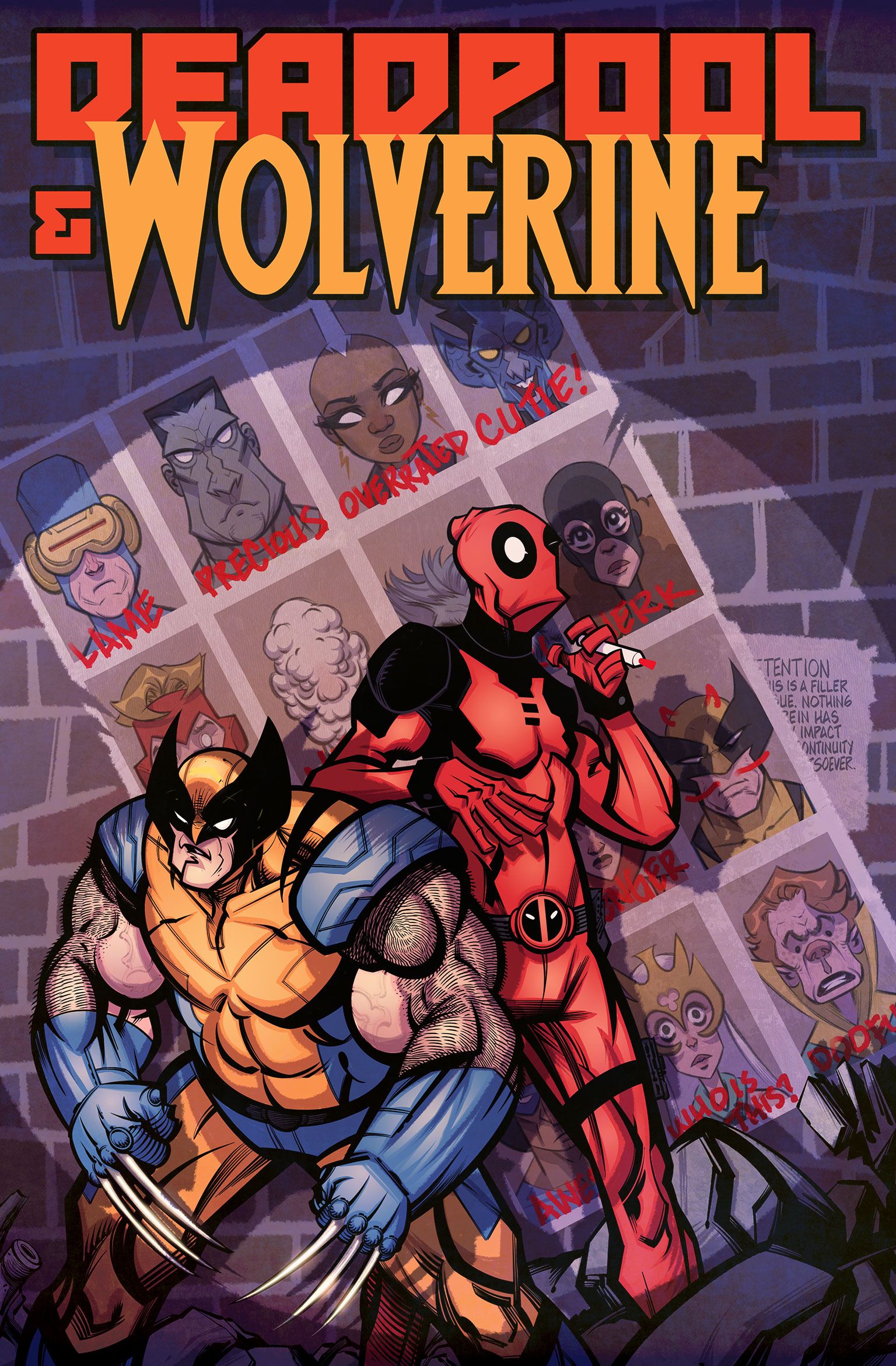 Line it is Drawn: Deadpool and Wolverine Take Over Classic Comic Covers