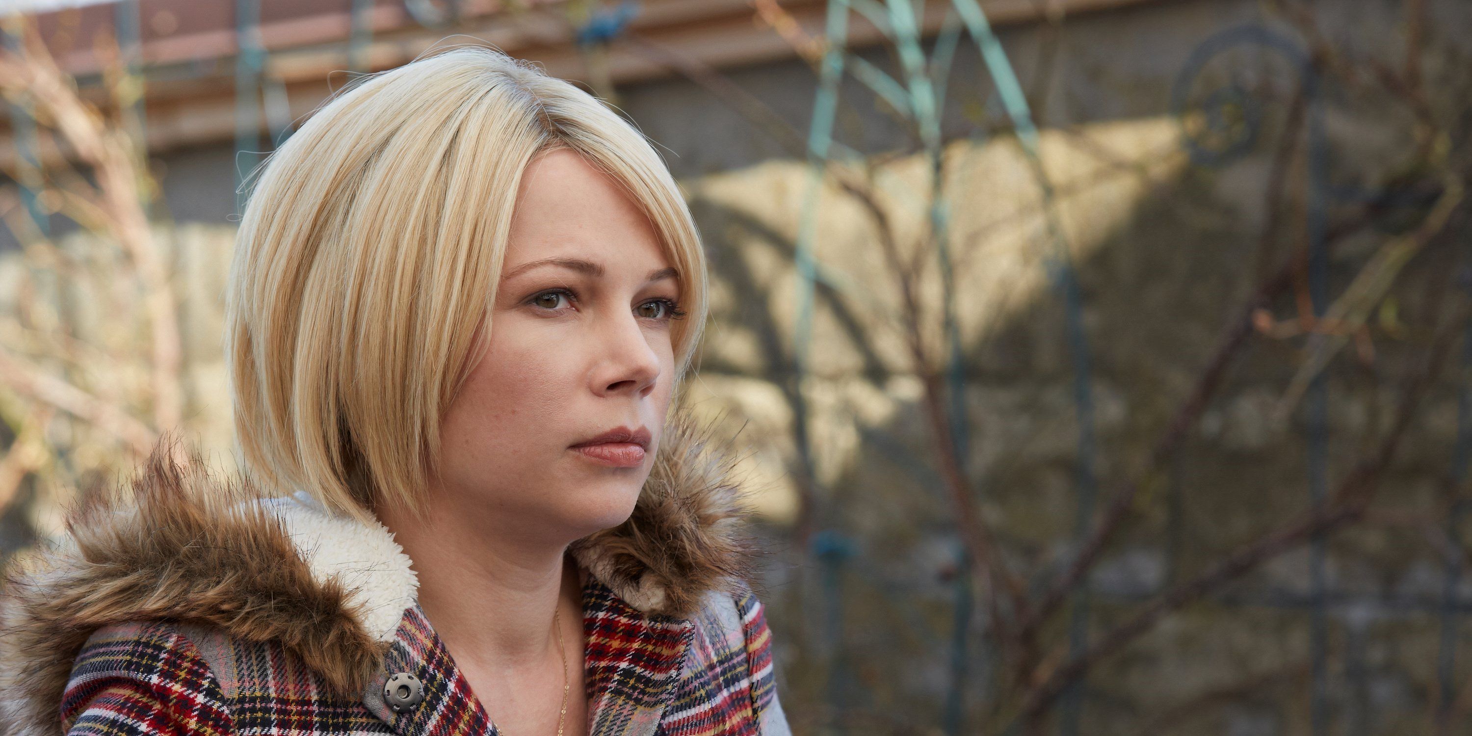 Michelle Williams looks at Casey Affleck in a scene in Manchester by the Sea.